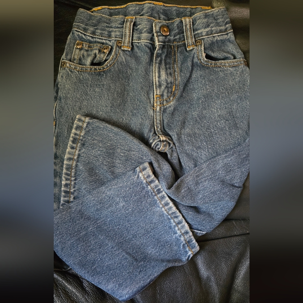 Carters & Faded Glory toddlers Denim Jean set sz4T&4R like new - Picture 4 of 13